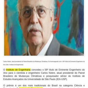 Cientista brasileiro recebe título do Instituto de Engenharia – Tá Sabendo