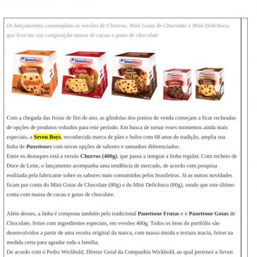SEVEN BOYS AMPLIA LINHA DE PANETTONES COM NOVIDADES – Alice Varajão