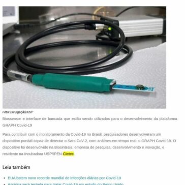 Aparelho portátil da USP dá resultado da Covid-19 em menos de um minuto – O Atual