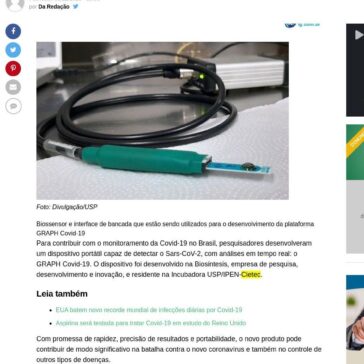 Aparelho portátil da USP dá resultado da Covid-19 em menos de um minuto – O Documento