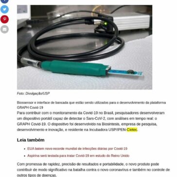 Aparelho portátil da USP dá resultado da Covid-19 em menos de um minuto – O Roncador
