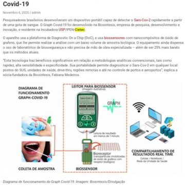 Empresa incubada na USP cria aparelho de teste rápido da Covid-19 – Tudo Notícias