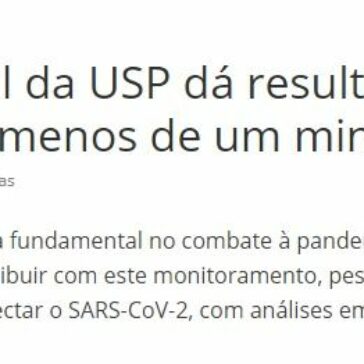 Aparelho portátil da USP dá resultado de coronavírus em menos de um minuto – Acesso Wi-Fi.Com