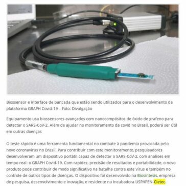 Pesquisadores da USP desenvolveram um dispositivo portátil capaz de dar o resultado do teste da covid-19 em tempo real – Biblioteca FMUSP