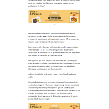 Artigo: O profissional do futuro na era digital – Negócios em Foco