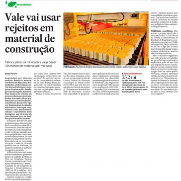 Vale vai usar rejeitos em material de construção – O Estado de S.Paulo