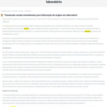TissueLabs recebe investimento para fabricação de órgãos em laboratório – Direito Médico Saúde