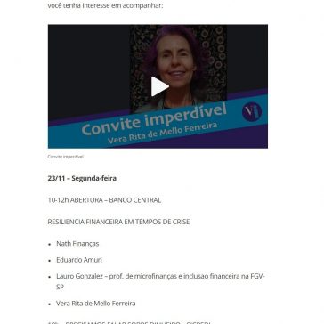 Convite imperdível – Valor Investe