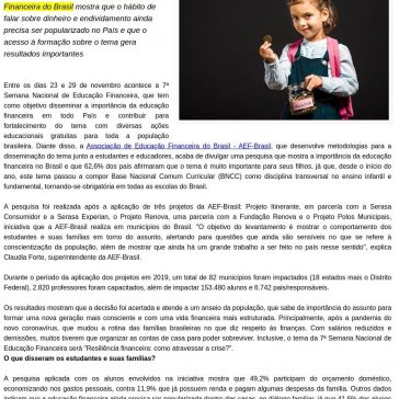 Pesquisa aponta que mais de 60% dos pais acreditam na importância de abordar educação financeira em sala de aula – Blog Jornal da Mulher