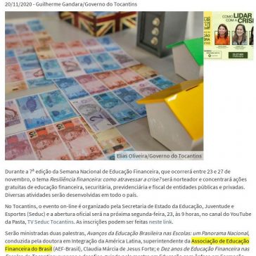 Semana Nacional de Educação Financeira será marcada por atividades lúdicas e lives no Tocantins – Governo do Tocantins