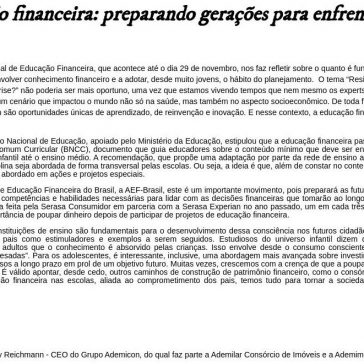 Educação financeira: preparando gerações para enfrentar desafios – Blog Jornal da Mulher