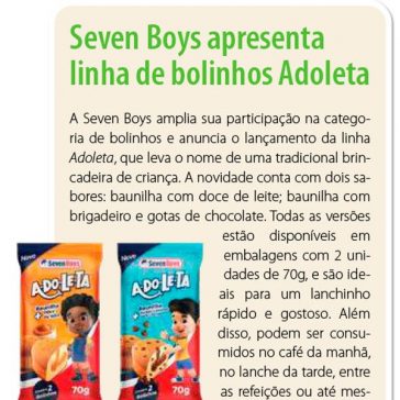 Seven Boys apresenta linha de bolinhos Adoleta – Gôndola