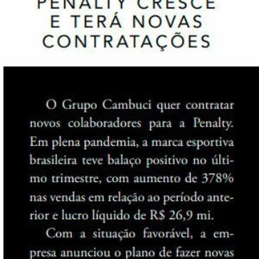 Penalty cresce e terá novas contratações – Máquina do Esporte