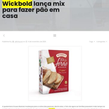 Wickbold lança mix para fazer pão em casa – YCAR