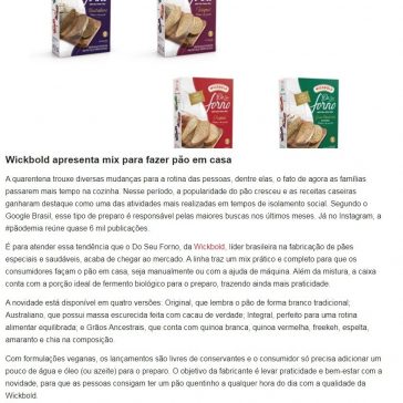 Wickbold apresenta mix para fazer pão em casa – Associação dos Profissionais de Propaganda