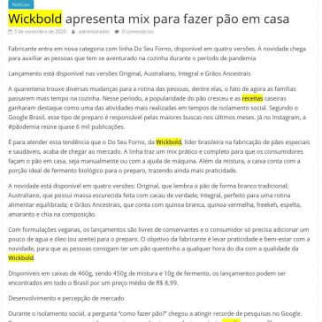 Wickbold apresenta mix para fazer pão em casa – Gastromania