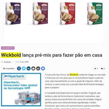 Wickbold lança pré-mix para fazer pão em casa – Newtrade