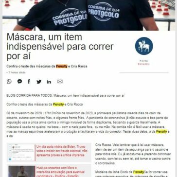 Máscara, um item indispensável para correr por aí – Head Topics