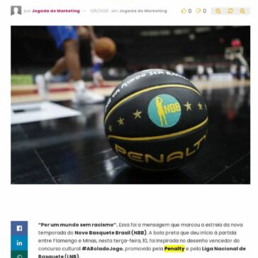 Por um mundo sem racismo: bola temática marca a estreia do NBB 20/21 – Abc da Comunicação