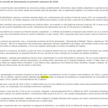 Transações online batem recorde de faturamento no primeiro semestre de 2020 – Agora Vale