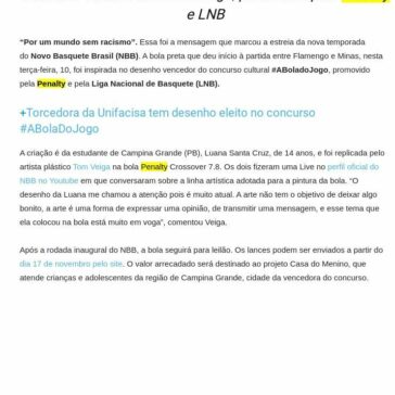 Por um mundo sem racismo: bola temática marca a estreia do NBB 2020/2021 – Área Restritiva