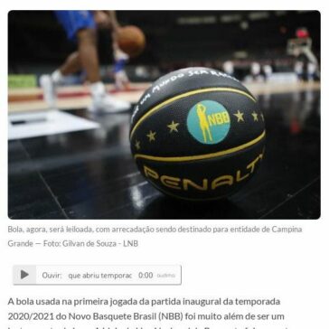 NBB: bola que abriu temporada, com tema contra racismo, será leiloada – O Tempo (On-line)