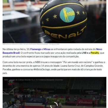 Na luta contra o racismo, NBB utiliza bola especial em rodada de estreia da competição – Sportbuzz