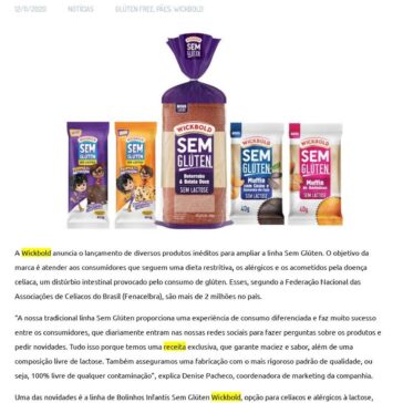 Wickbold amplia linha sem glúten – EmbalagemMarca