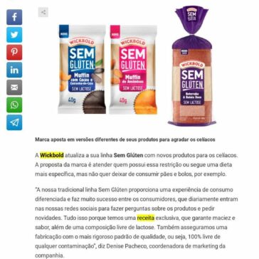 Wickbold lança bolos e pães sem glúten – Gastronominho