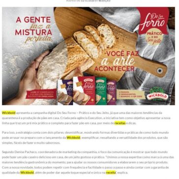 Com influenciadores digitais, Wickbold ensina a fazer pão em casa – Marcas pelo Mundo