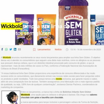 Wickbold amplia sua linha de produtos sem glúten – Super Varejo