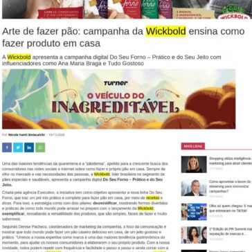 Arte de fazer pão: campanha da Wickbold ensina como fazer produto em casa – Adnews