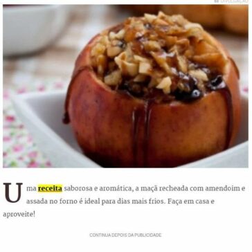 Maçãs recheadas com amendoim crocante ao forno: faça em casa – Metropoles