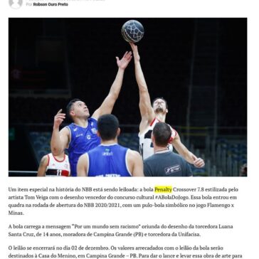 Bola personalizada da estreia do NBB será leiloada e valor destinado à Casa do menino – PE News