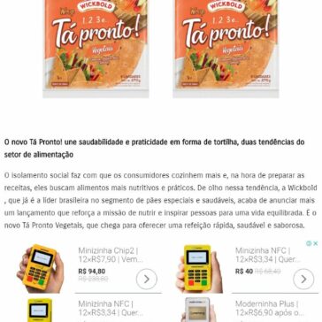 Wickbold lança tortilha com vegetais na formulação – Marcas Mais