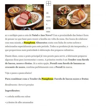 CARDÁPIO DE FIM DE ANO: CONFIRA OPÇÕES DE RECEITAS PRÁTICAS E SABOROSAS – Alice Varajão