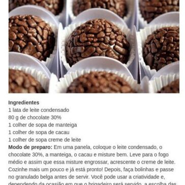 Brigadeiro belga com cacau – Central de Notícias