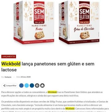Wickbold lança panetones sem glúten e sem lactose – Distribuição