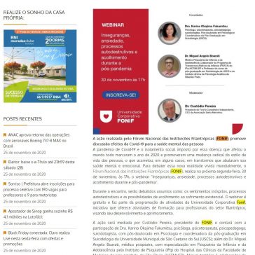 Webinar debate os efeitos psicológicos durante e pós-pandemia – Giro MT