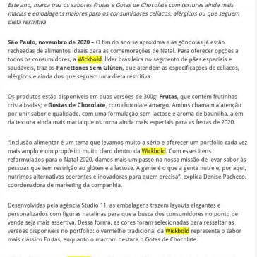 Panettones sem glúten e sem lactose da Wickbold são opções para as ceias de fim de ano – 2A Alimentos