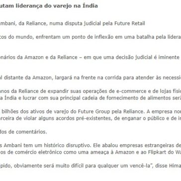 Batalha dos bilionários: Bezos e Ambani disputam liderança do varejo na Índia – Forbes Brasil Online