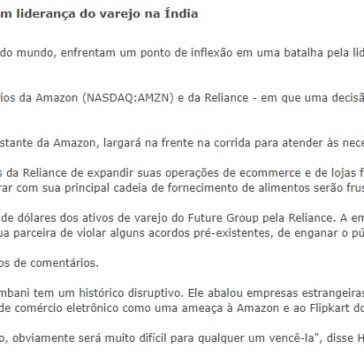 Batalha dos bilionários: Bezos e Ambani disputam liderança do varejo na Índia – Investing.com