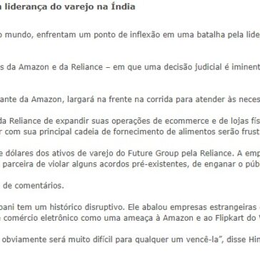Batalha dos bilionários: Bezos e Ambani disputam liderança do varejo na Índia – Mix Vale