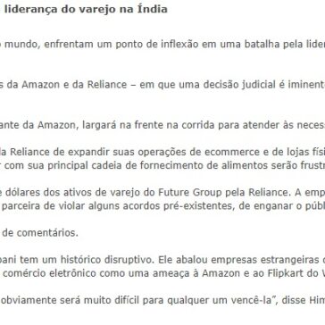 Batalha dos bilionários: Bezos e Ambani disputam liderança do varejo na Índia – RIC Mais