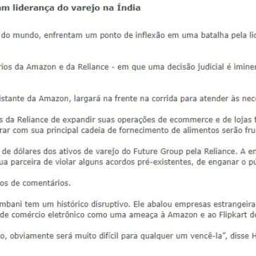 Batalha dos bilionários: Bezos e Ambani disputam liderança do varejo na Índia – Reuters Brasil