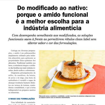 Do modificado ao nativo: porque o amido funcional é a melhor escolha para a indústria alimentícia – Food Ingredients Brasil