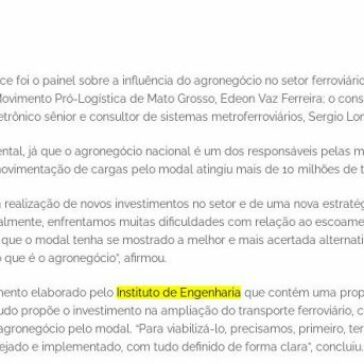 As ferrovias sob a ótica do agronegócio – Câmara Log