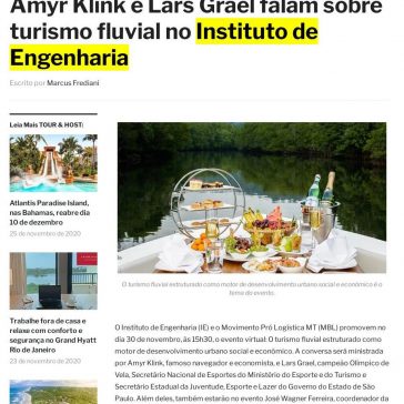 Amyr Klink e Lars Grael falam sobre turismo fluvial no Instituto de Engenharia – Crazykiwi