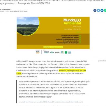 MundoGEO Ambiental atinge 620 profissionais – MundoGEO