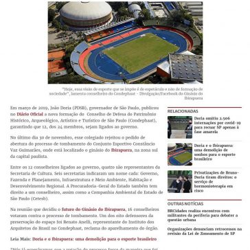 João Doria aparelhou conselho do Condephaat antes de decisão sobre Ibirapuera – Brasil de Fato